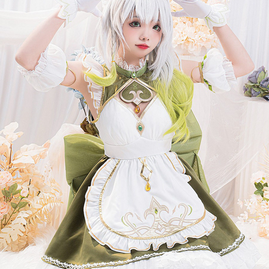 现货原神同人可爱须弥纳西妲同人女仆cosplay服装草神