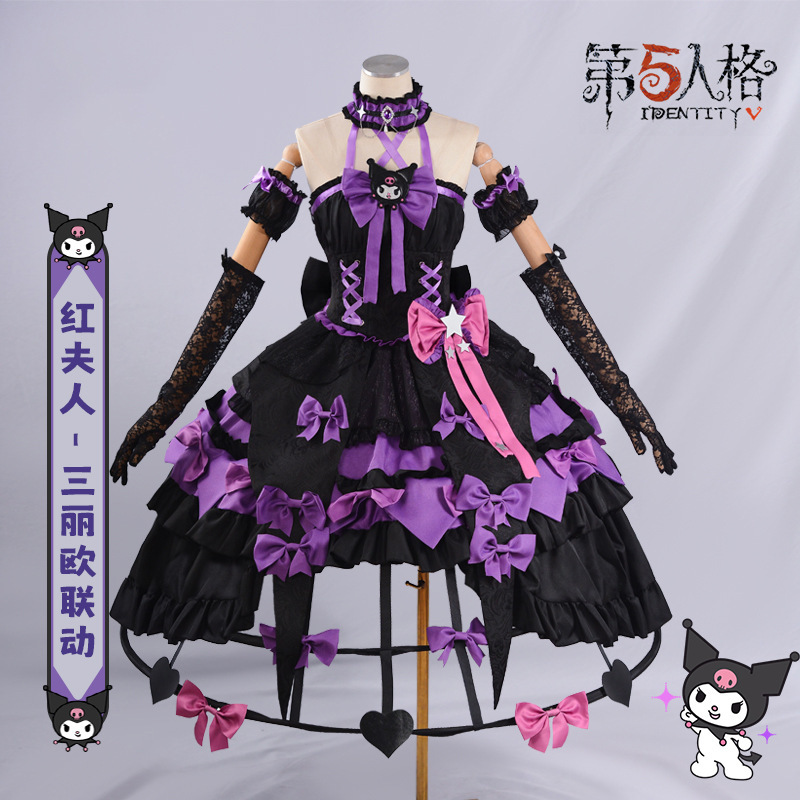 新款冲量】第五人格cos红夫人三丽鸥联动游戏服装lolita裙子裙撑