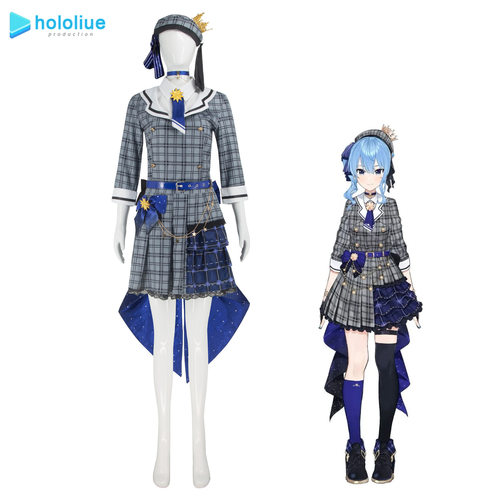 Hololive虚拟偶像vtuber星街彗星play格子打歌服裙工厂