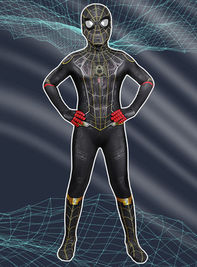 漫天际蜘蛛侠3：英雄无归彼得少年儿童款连体紧身衣J21026BA-KID