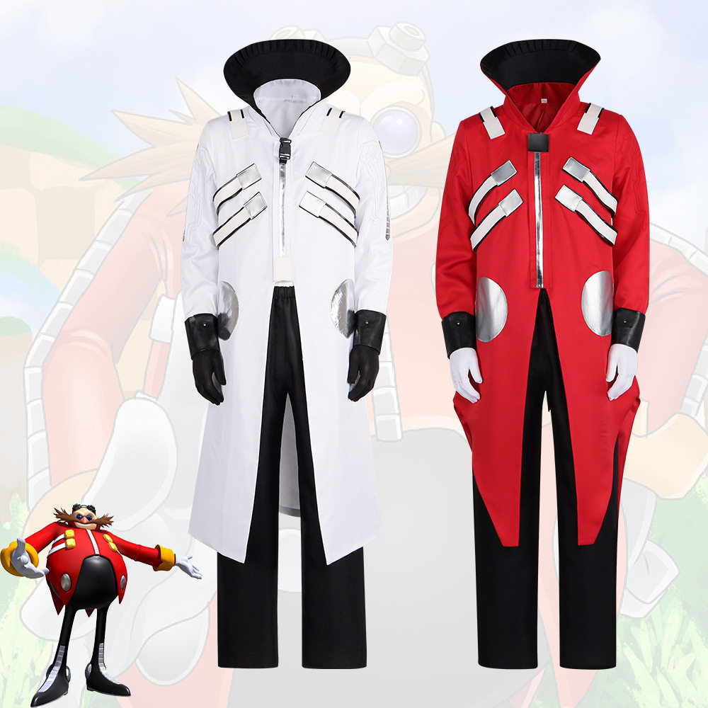 刺猬索尼克服角色同款蛋头博士play万圣节舞台表演服