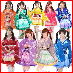 全员lovelive夏祭浴衣 觉醒真姬海未果果和服 改良和服极乐净土宅