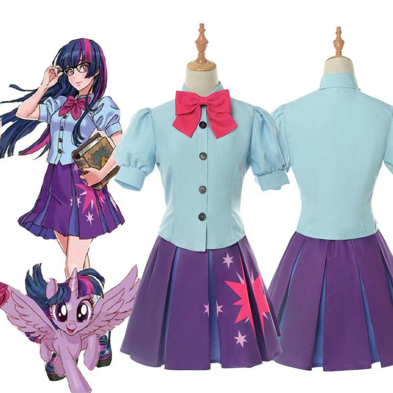 博锐漫小马宝莉呀服彩虹紫悦拟人暮光闪闪paly水手服女装