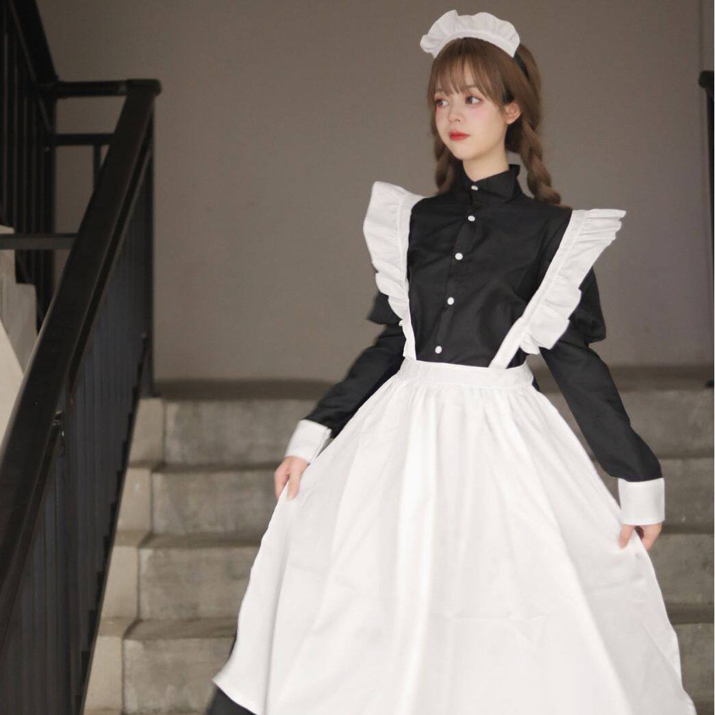 男穿女仆装女装大佬cosplay服装可爱洛丽塔伪娘咖啡厅反串