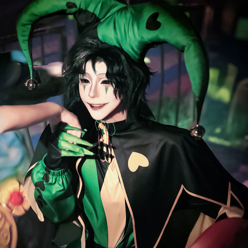 怪胎马戏团harlequincos服万圣节cosplay全套小h角色扮演pierrot