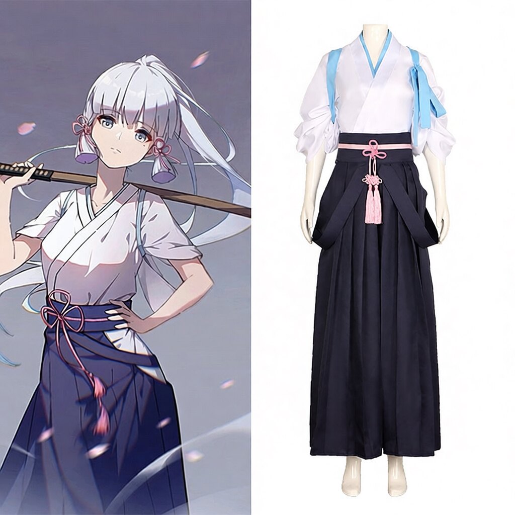 原神cos服神里绫华cos神里绫人和服剑道服cosplay游戏角色扮演服