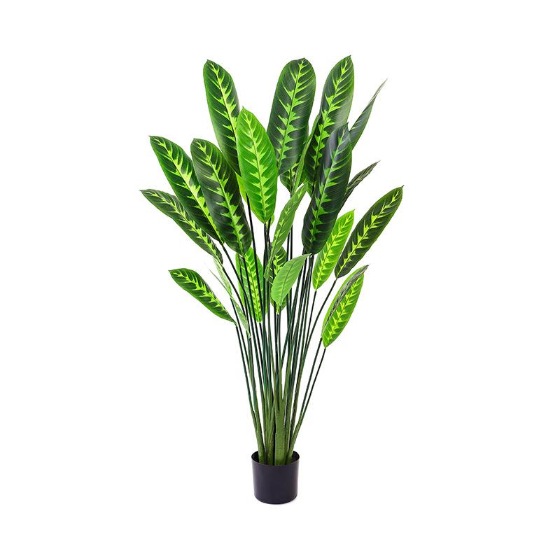 北欧（CS）仿真天鹅绒植物摆件酒店客风厅落仿绿真植盆栽大型盆景