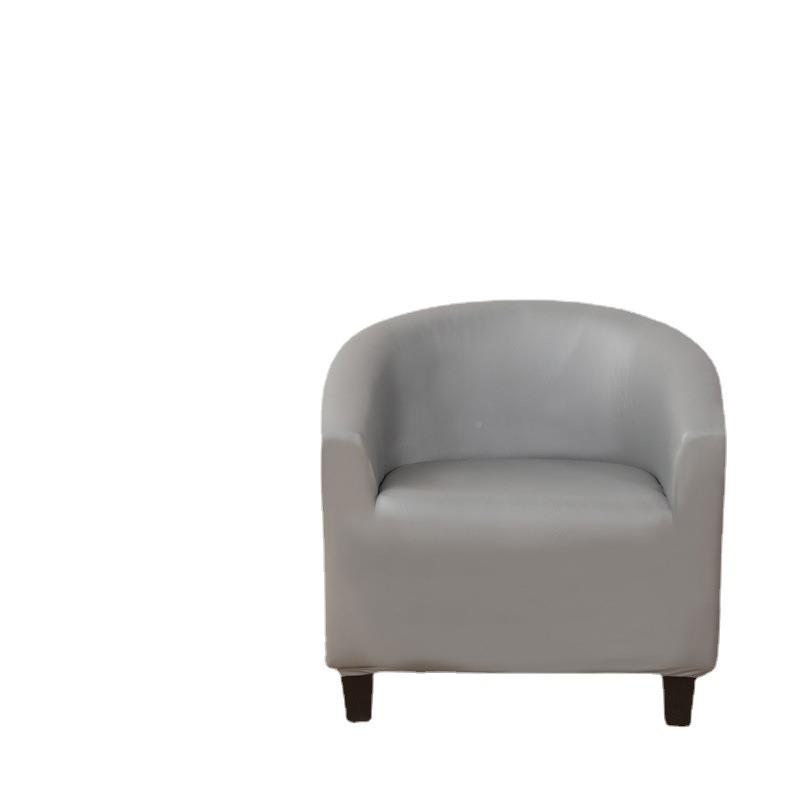 皮发单人俱乐部椅子套沙套全半圆形革美式卡座089961包沙发罩坐垫