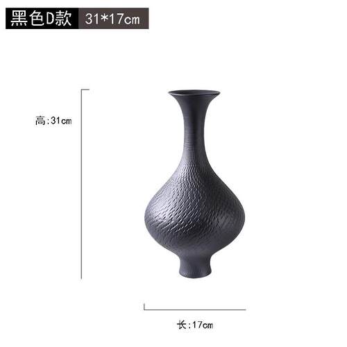 现代简约陶瓷花瓶花器摆件玄关售楼处样板房民宿酒店家居软装品