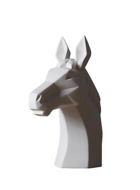 素烧象北欧风动RYL物抽色白牛头摆件现代简约客厅软犀装家居装饰