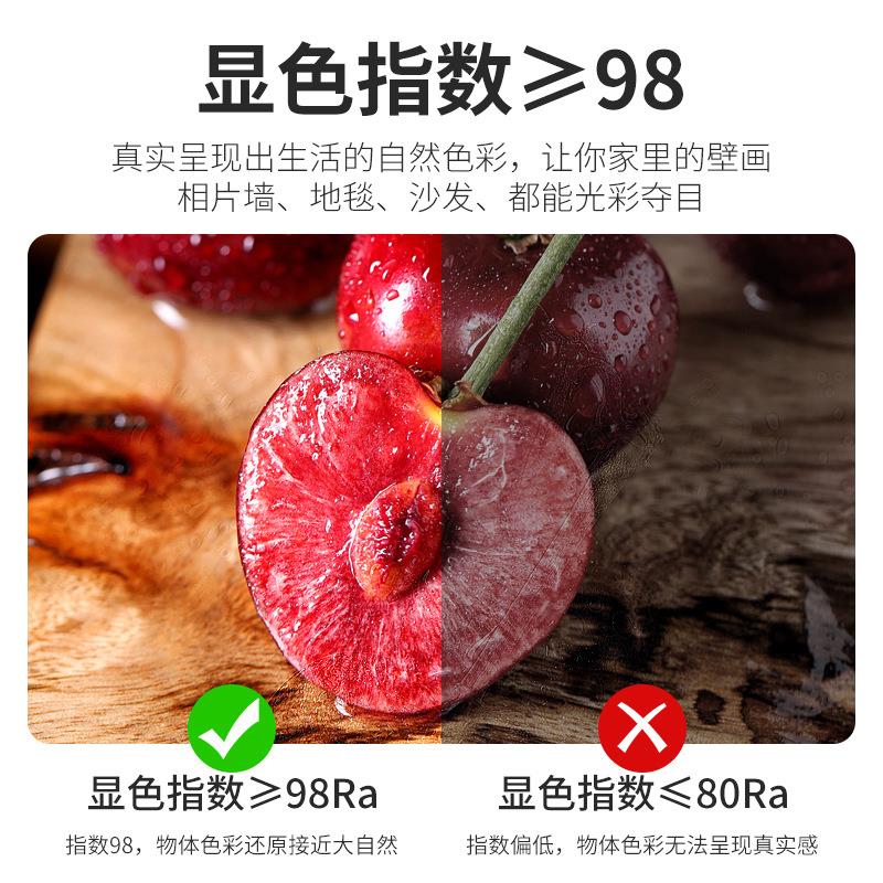 TVP全光谱明灯射灯免打孔可调角度卧室吸走廊折叠家顶用筒玄关小