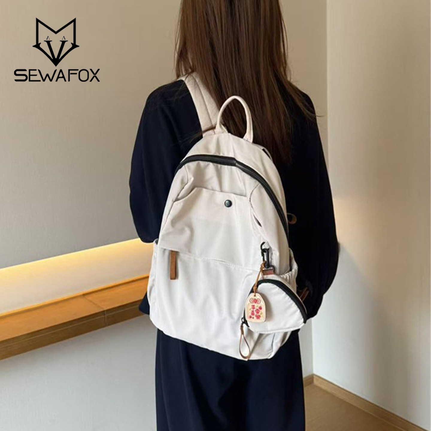 复古学院风休闲旅行背包书包男女