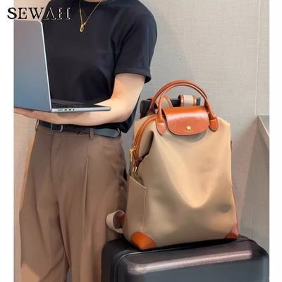 高质感尼龙背包商务出差包书包女