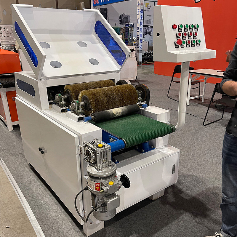 新客减全自动木纹拉丝机木工木板拉丝机老榆木仿古拉丝实木风化木