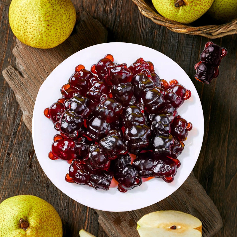 慈梨膏小熊新式qq糖软糖批发卡通橡皮糖果儿童零食包邮散装水果糖