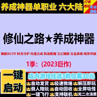 传奇单机pc版 修仙之路养成神器单职业6大陆假人gm后台微端联机网