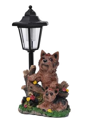 新树品园林犬艺太阳LD-018能摆件园户外花庭院动物装饰脂工品摆件