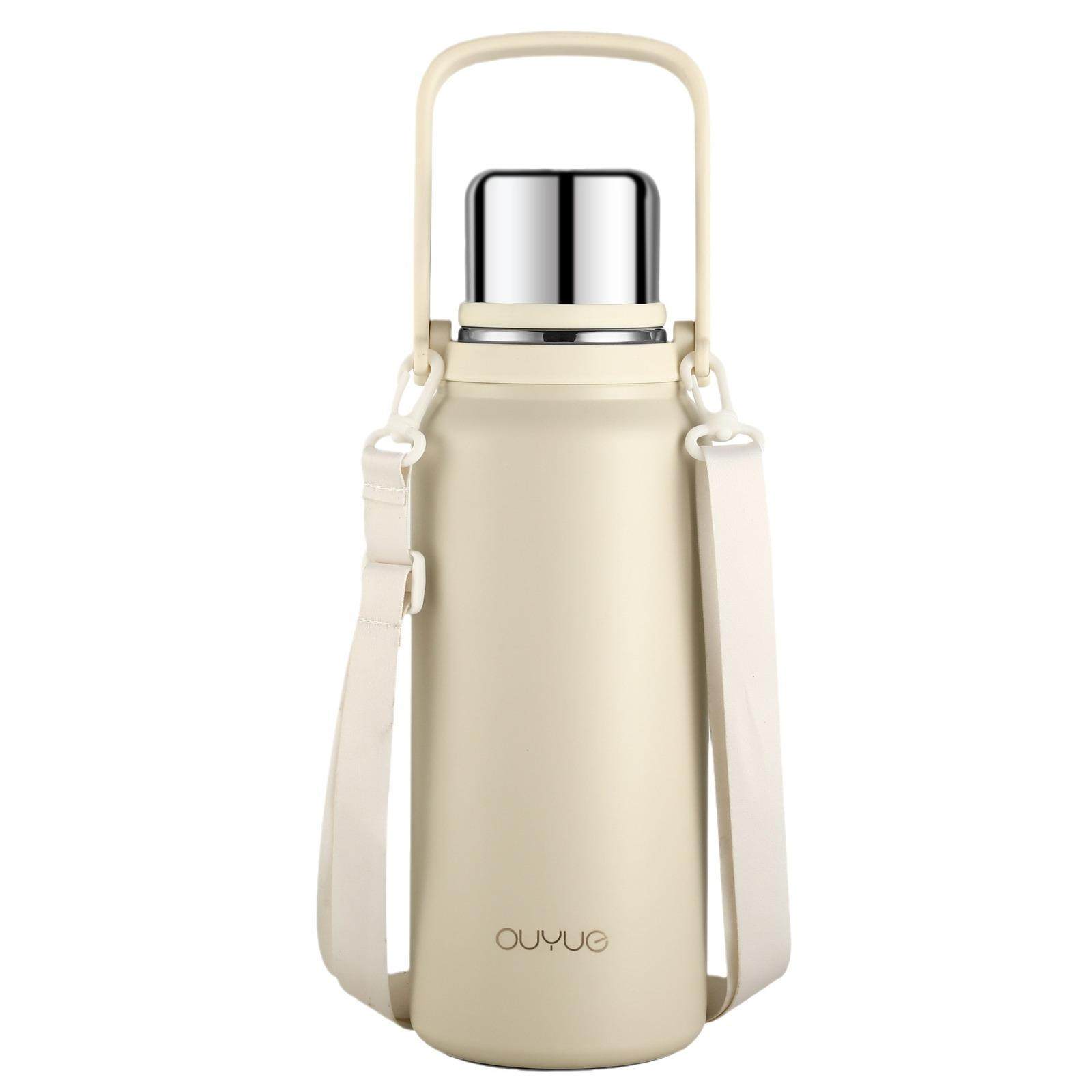 户外大容量316不保温带盖壶弹跳直饮水杯子带背钢带壶锈保温瓶,餐饮具,保温壶,淘宝优惠券,粉丝福利购,淘宝优惠卷