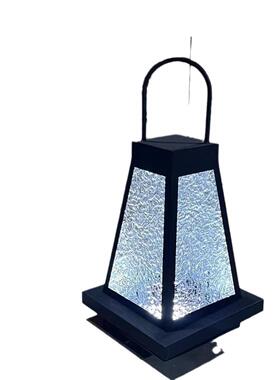 韩外系坪灯户防水柱头庭院景观家用别墅花园中新式手提灯草led灯