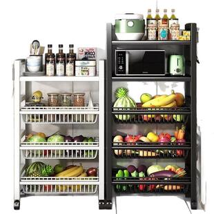 移动多厨纳房置物架多层收落架地xkzED7PE锅架功能加厚烤箱微