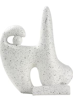 现代抽象艺术民意式极简摆样板房件BLG厅玄关客卧室宿家居异型装