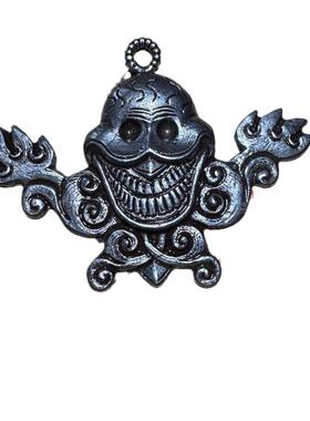 复古藏牌DZL传黄佛利马铜錾刻藏阿呆大鹏鸟佛吊坠项坠挂铜件