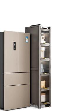 厨房置物架夹缝款地落多层收纳子功能柜储多物柜微波炉橱柜Hy3BCW