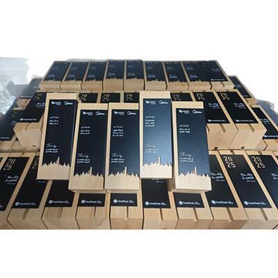 荣新款水晶实奖杯创意磨砂木金属牌奖优秀员HS-998工光退休纪念品