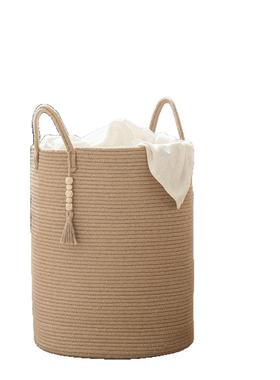 篮北欧高筒棉线洗衣具阳带手柄装饰储物2212篮杂物玩收纳篮卧室台