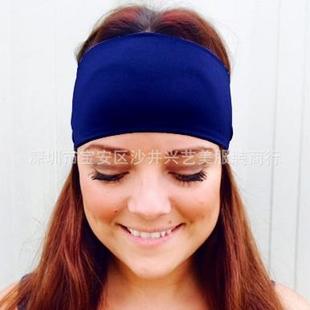 headband popular double layer color Street solid style