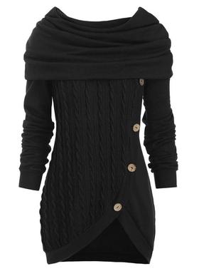 xl pachwork winter jumper buttons female sweater sweater