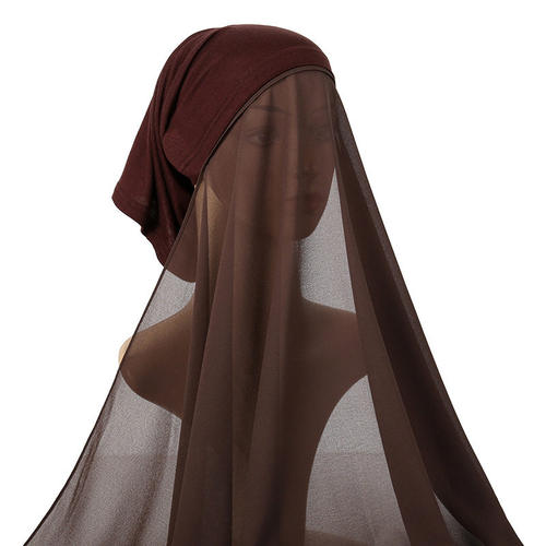 Pearl Chiffon Women's Set Integrated Long Scarf 套装一体长巾