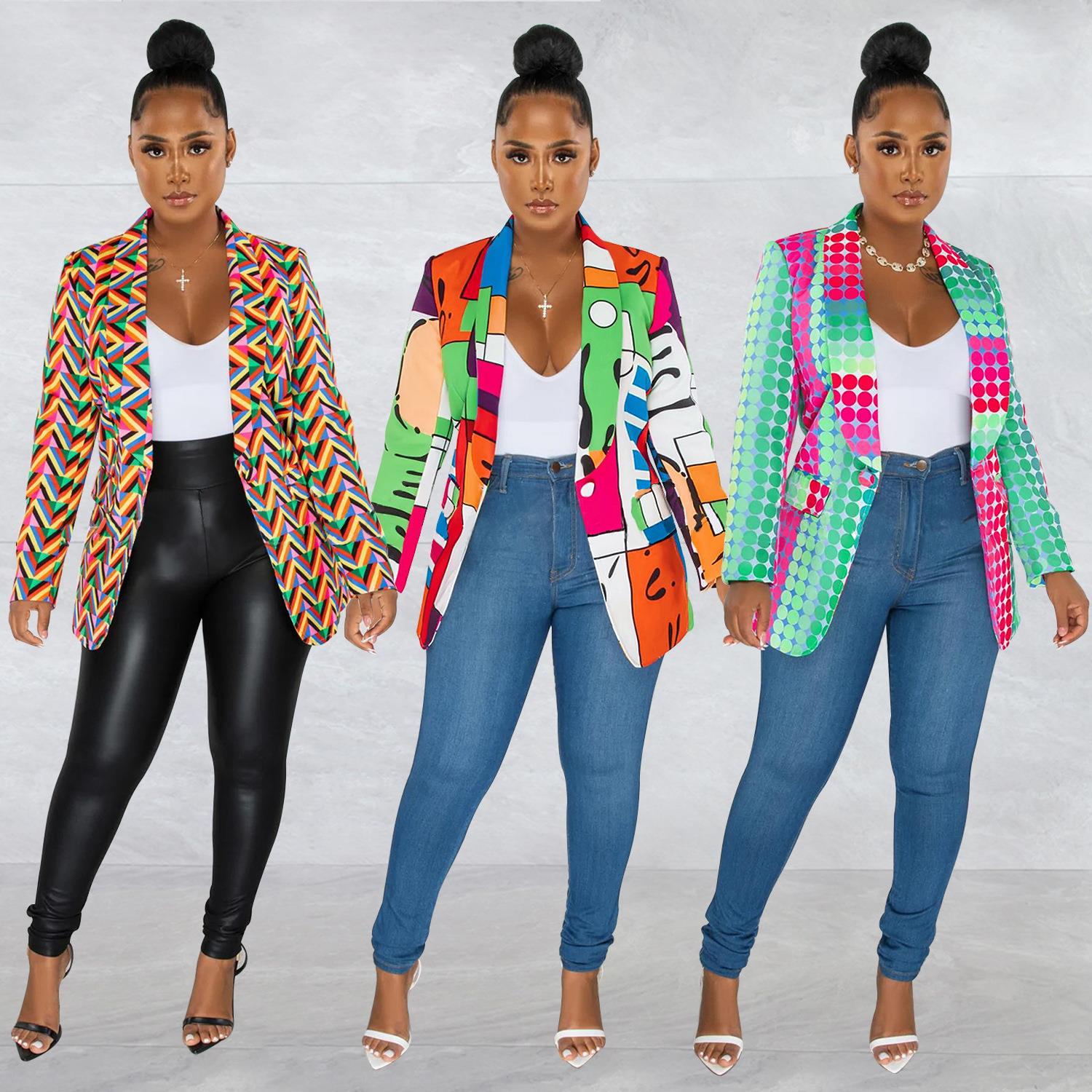 one-piece suit long-sleeved V-neck lapel large clothing