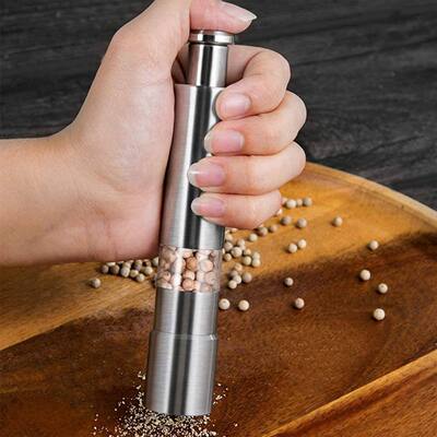 Stainless Steel Salt Grinder and Pepper Mill Pump Grinder