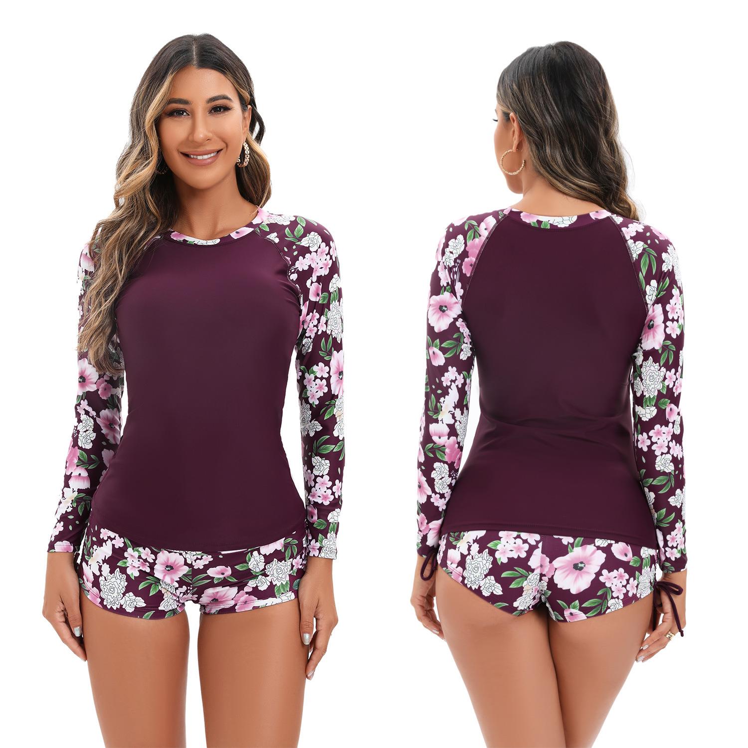 suit shorts sunscreen two-piece diving swimsuit split boxer