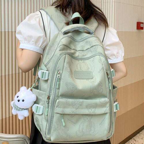 INS Backpack for Women Girls School Student Bag Large Casual