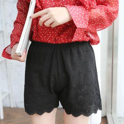 Safety pants loose hollow lace bottoming shorts loose
