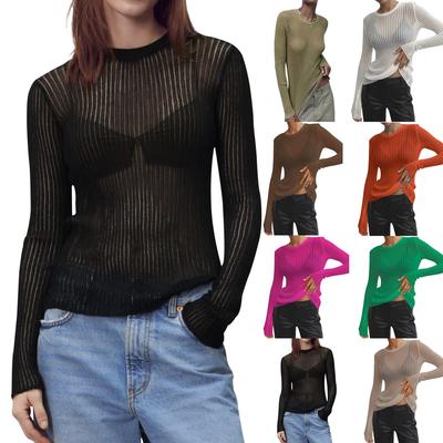 outfit party club skinny -shirt versatile long tops womens