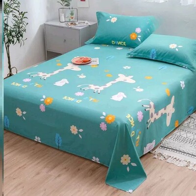 student cotton sheet bedsheet bed linen spread single1.5/2.0