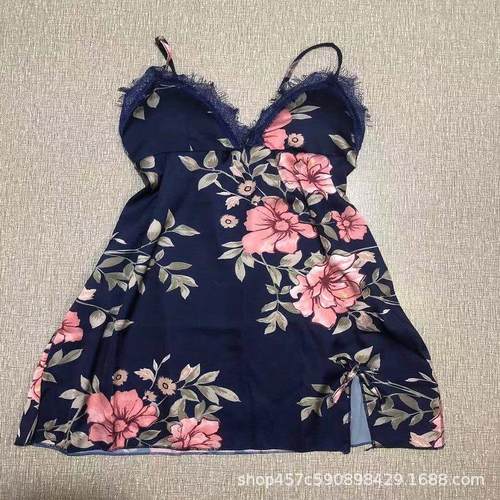 clothes home sexy satin shorts suspender silk imitation set