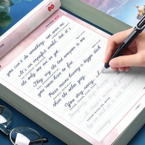 English Copybook for Calligraphy Books for Adult Word Handwr