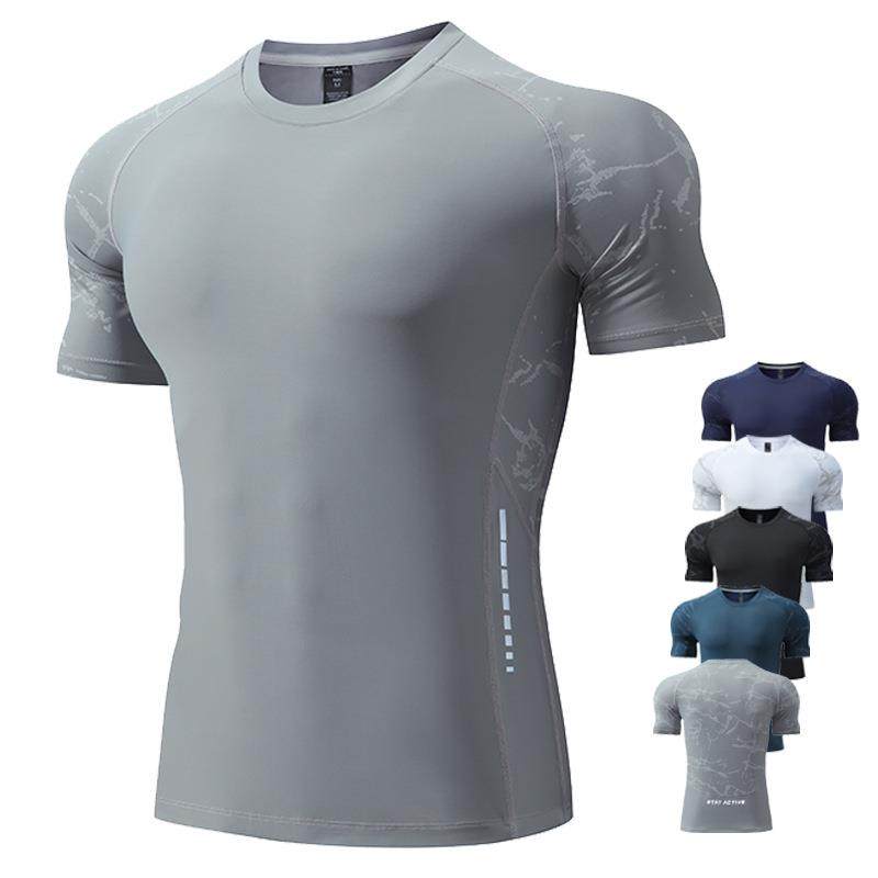 ice-feeling quick-drying training short-sleeved T-shirt