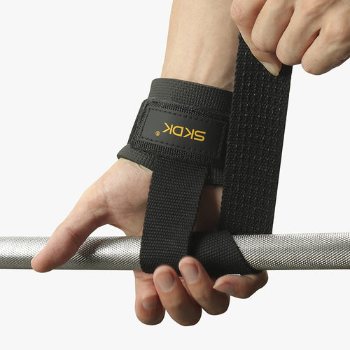 Weightlifting Strap with Wrist Band Gym Grip Bands Fitness P