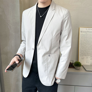 男士休闲套装2026新春秋时尚休闲百搭男士小套装休闲礼服夹0122r