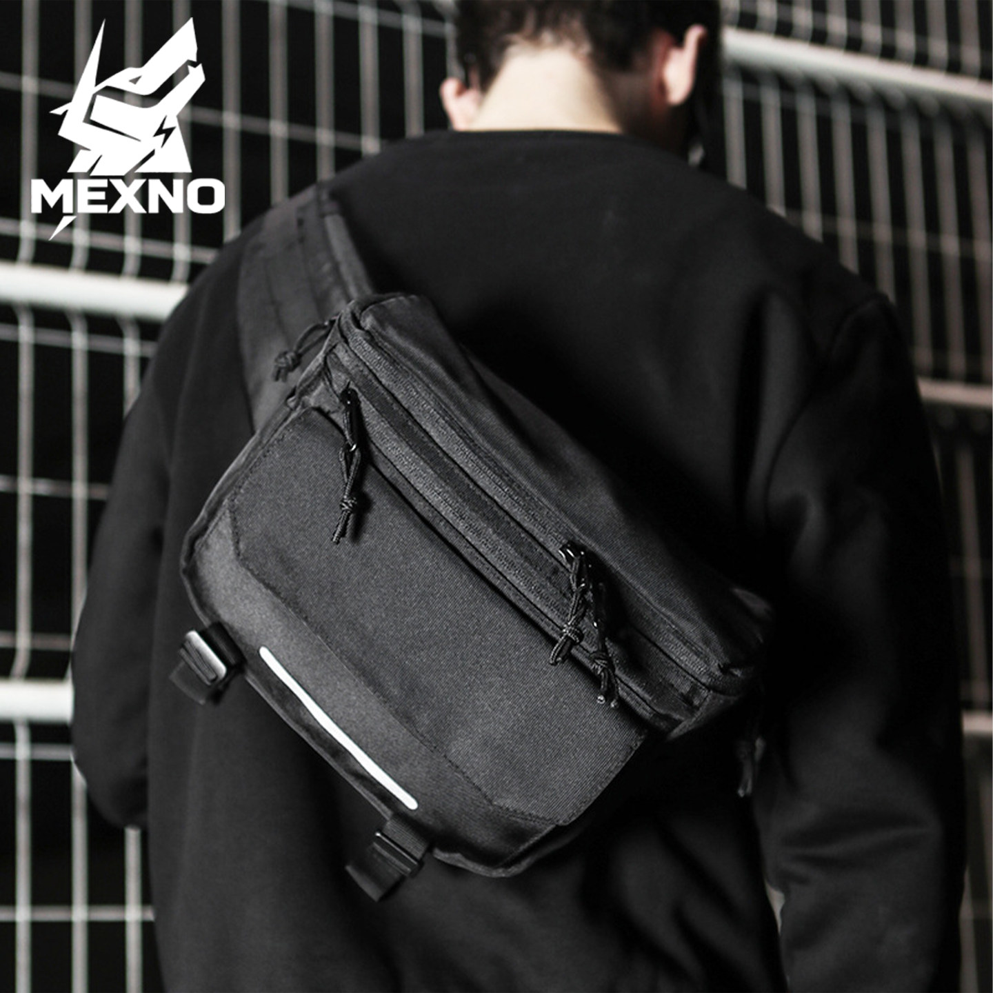 MEXNO机能风防水折叠双肩斜挎包