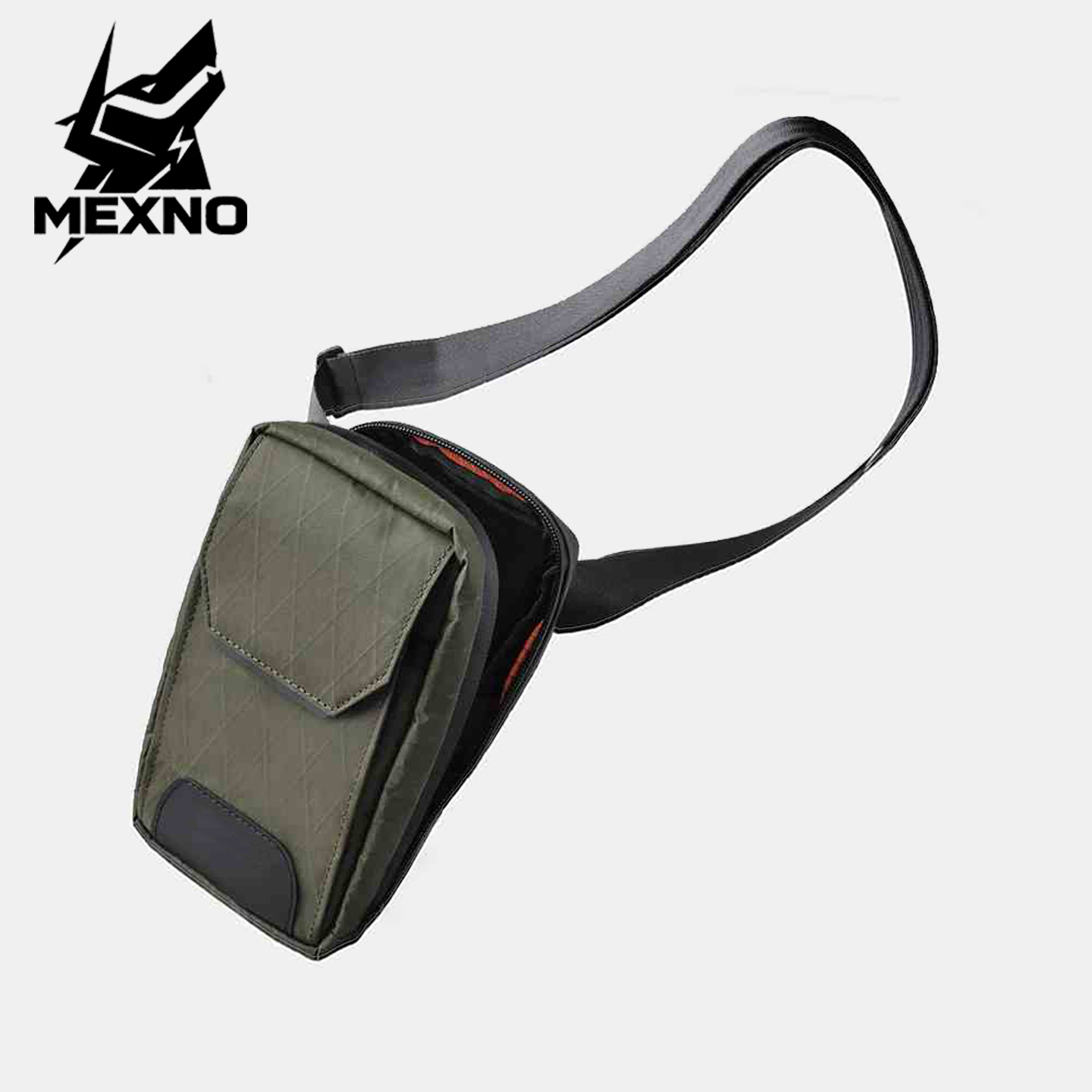 2025新款时尚男士肩带斜挎手机包男款通勤腰包防水机能户外小挂包