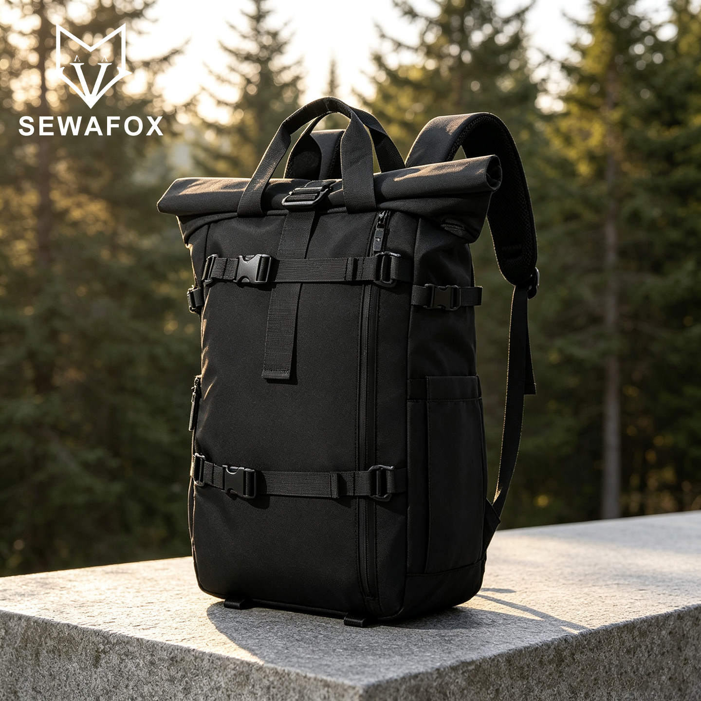 SEWAFOX塞瓦狐机能通勤双肩包