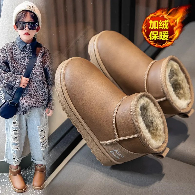 冬季儿童加厚雪地靴女童加绒保暖