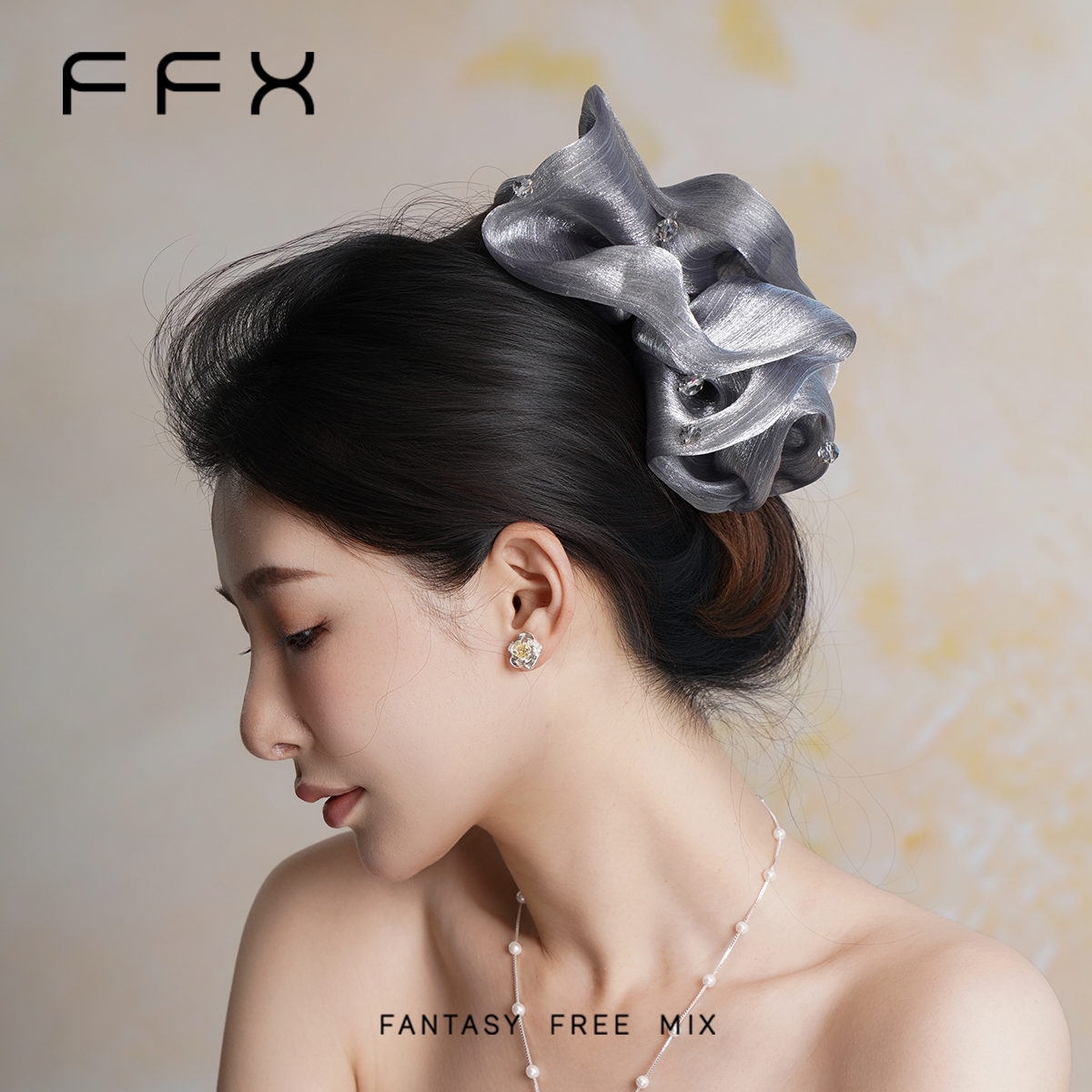 FFX弗弗西高级感手工蓬松抓夹