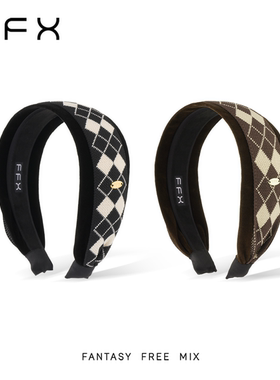 FFX弗弗西[费尔岛情书]高颅顶宽边针织发箍显脸小冬季氛围感穿搭
